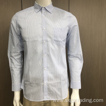 Male yarn dyed stripe shirt